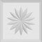 Ekena Millwork Standard Sedgwick Flower Rosette With Rounded Edge, 3"W x 3"H x 1/2"P ROSP030X030X050SDG11 - alternate 2